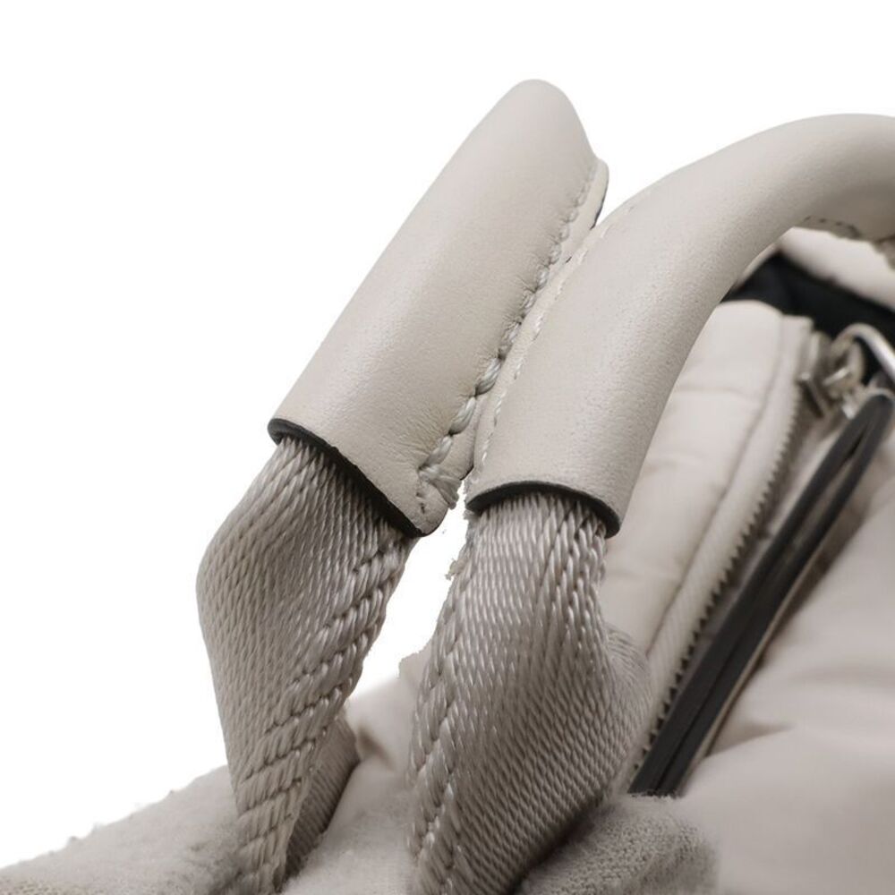 Moncler Micro Caradoc Mini Tote 2-Way Shoulder Bag Nylon White - Picture 5 of 8